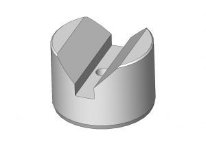 Screw Mount Kinematic Vee Slot  KS-1220-T - .375 Ball Size