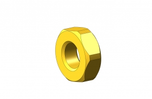 1/4-80 Brass. Precision Lock Nut 1/4-80 Brass. Precision Lock Nut